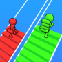 Bridge Run is a level-crossing running game that combines the ingenuity of collecting bridge bars. How far you reach the finish line and how far you go depends on how many bridge bars you have collected?