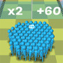 Crowd Run 3D is an exciting obstacle course game where you collect as many people as possible. The largest crowd possible in each level will help you earn more points.