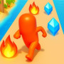 Hero Transform Run is a thrilling 3D action runner that allows you become mighty heroes and sprint through difficult obstacles. The hero forms can run at lightning speed, shatter walls, or fly past obstacles.