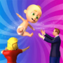 Parents Run is a funny running game for virtual parents. Players must be very careful and sharp-eyed to move their children through the running distances that are beneficial for their children.