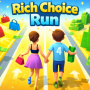 Rich Choice Run is a thrilling runner game where players make crucial decisions while navigating challenging obstacles.