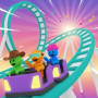 Roller Coaster 3D lets you drive a fast roller coaster through steep dips, sharp curves, and gigantic loops. Maintaining exhilarating speed while protecting passengers is the game.