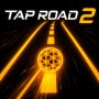 Tap Road 2, an endless arcade game, requires players to lead a rolling ball over luminous neon roads with moving obstacles, unexpected curves, and increasing speed.